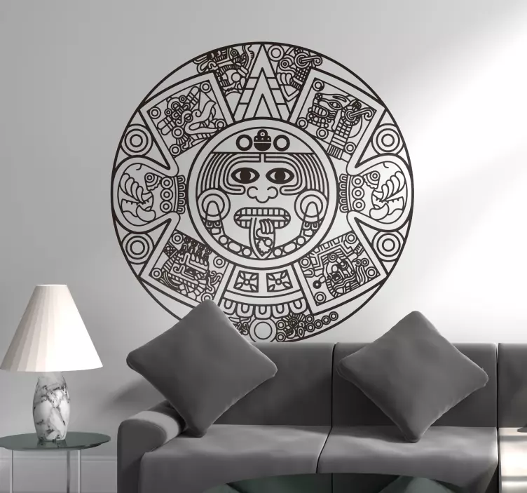 Calendario atzeca wall art sticker - TenVinilo