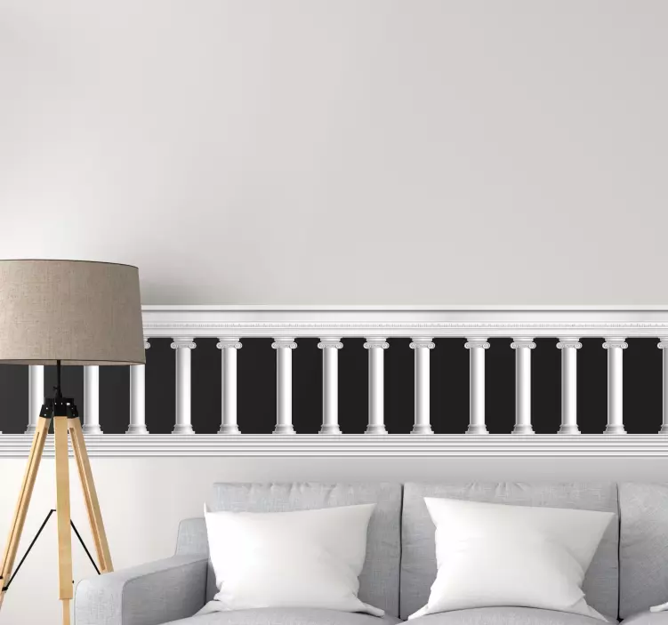 Cenefa adhesiva Columnata de elemento arquitectónico - TenVinilo