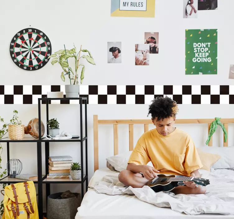 Cenefa adhesiva juvenil carreras - TenVinilo