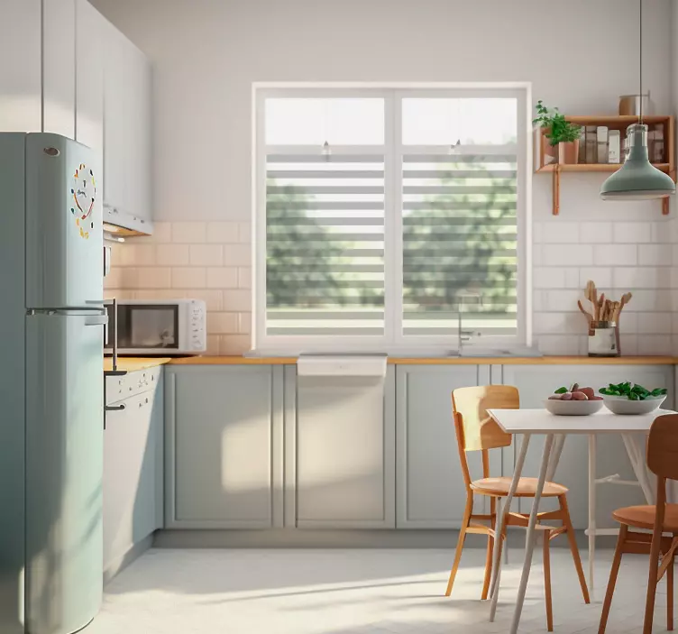 Vinilo para cristal ventana translúcido de rayas - TenVinilo