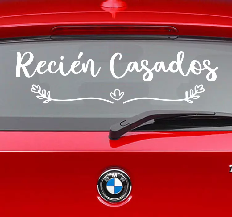 Pegatina boda cita en español - TenVinilo