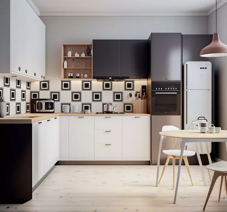 Pegatina cuadrada cuadrados para azulejos - TenVinilo