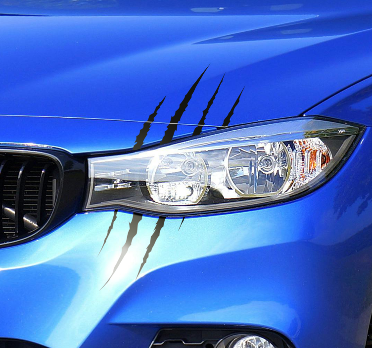 Pegatina de coche juego de arañazos para faros delanteros - TenVinilo