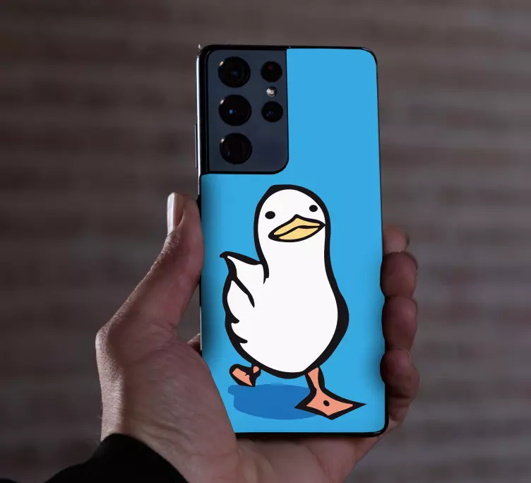 Sticker iPhone Pato caminando swaggy - TenVinilo