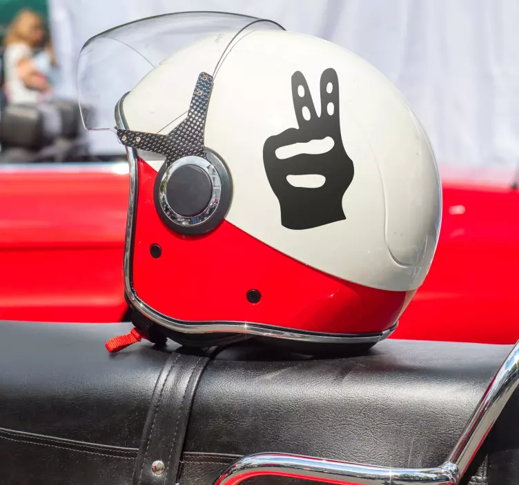 Pegatina motociclista - TenVinilo