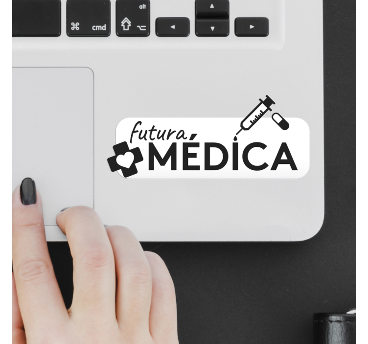 Pegatina para portátil futura médica - TenVinilo
