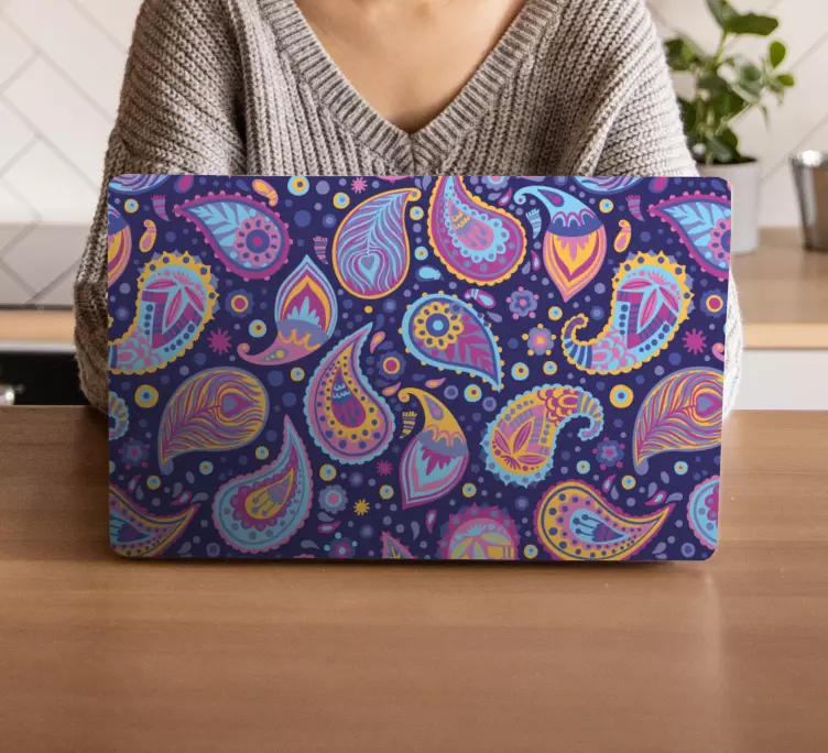 Vinilo para portátiles Patrones florales de gran tamaño - TenVinilo