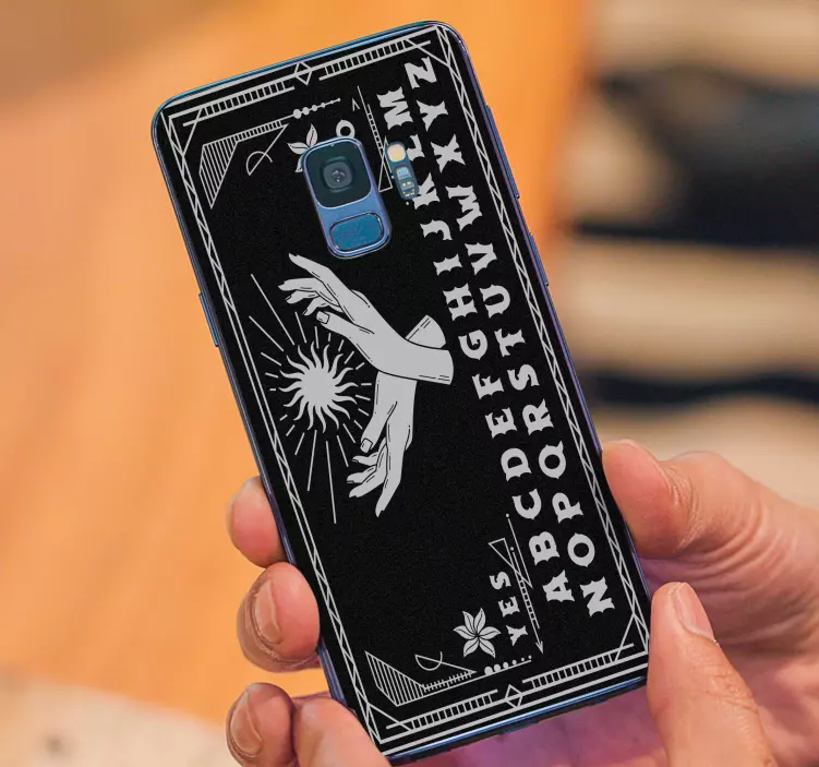 Sticker para Samsung Tablero de ouija blanco y negro - TenVinilo