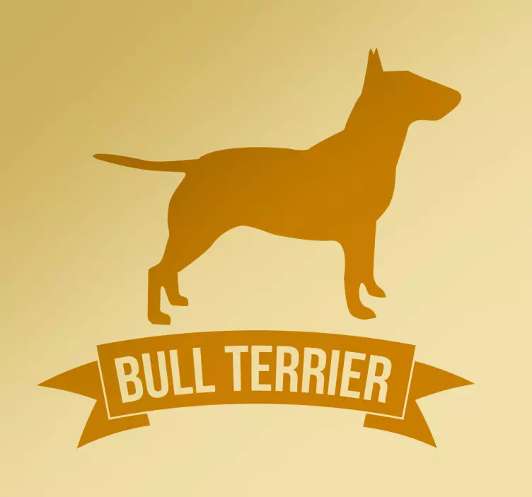 Pegatina perro bull terrier - TenVinilo
