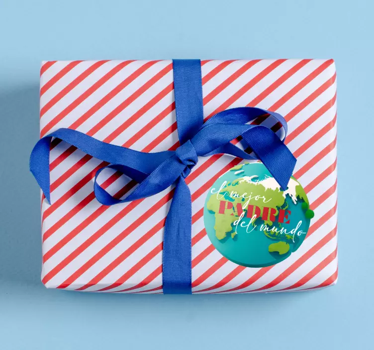 Vinilo pared El mejor padre del mundo - TenVinilo