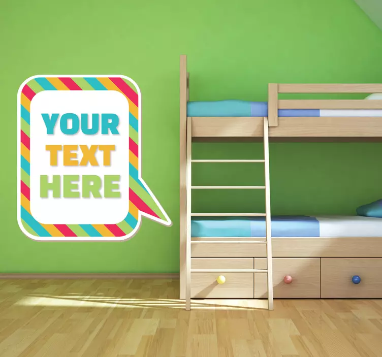 Pegatina personalizada infantil comic - TenVinilo