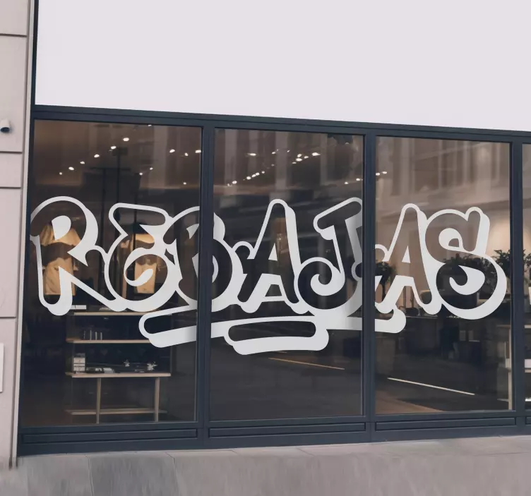 Vinilo rebajas estilo graffiti - TenVinilo