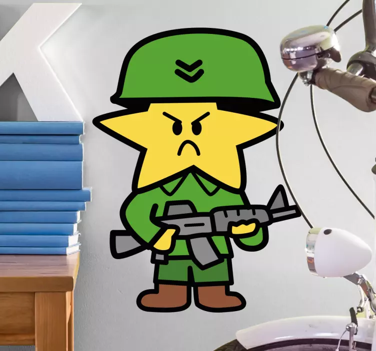 Pegatina Star Warrior - TenVinilo