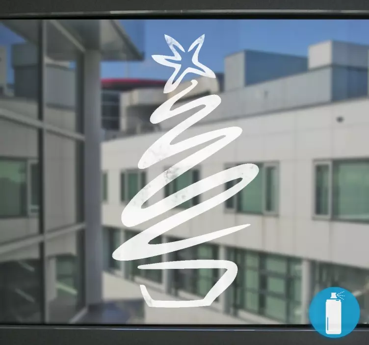 Plantillas de vinilo abeto navidad trazo - TenVinilo