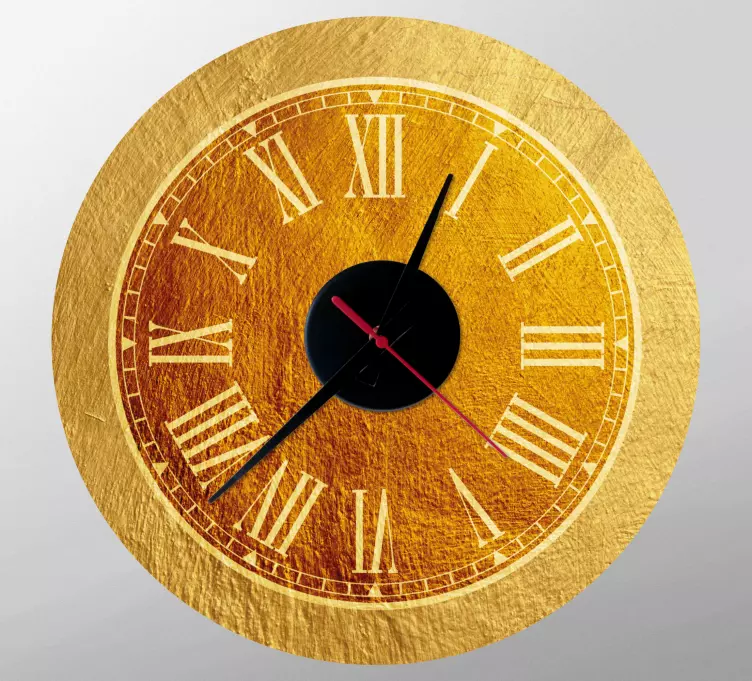 Reloj vinilo Perfilado en oro - TenVinilo