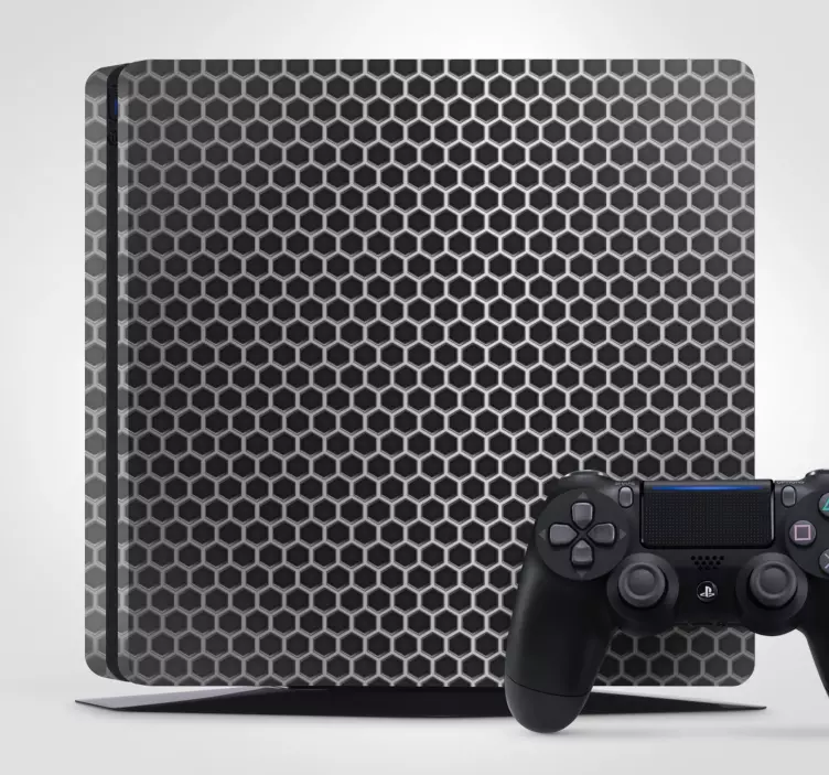Skin PS4 detalles del patrón de panal - TenVinilo