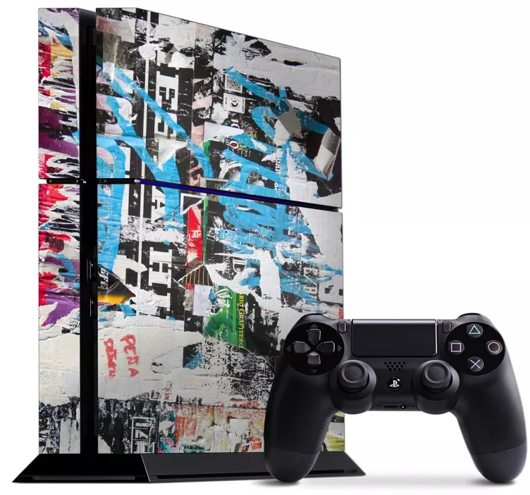 Skin ps4 estética urbana vibrante - TenVinilo
