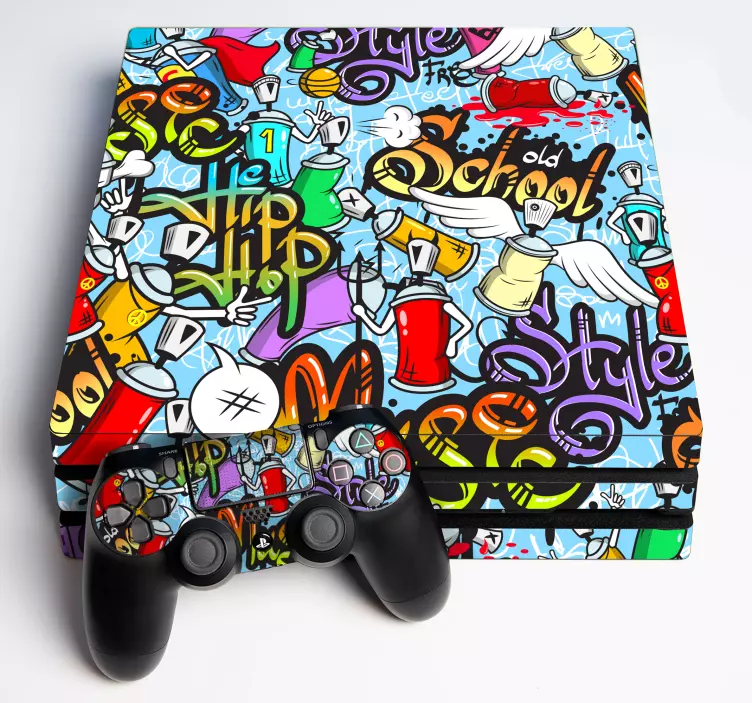 Skin ps4 estilo urbano vibrante - TenVinilo
