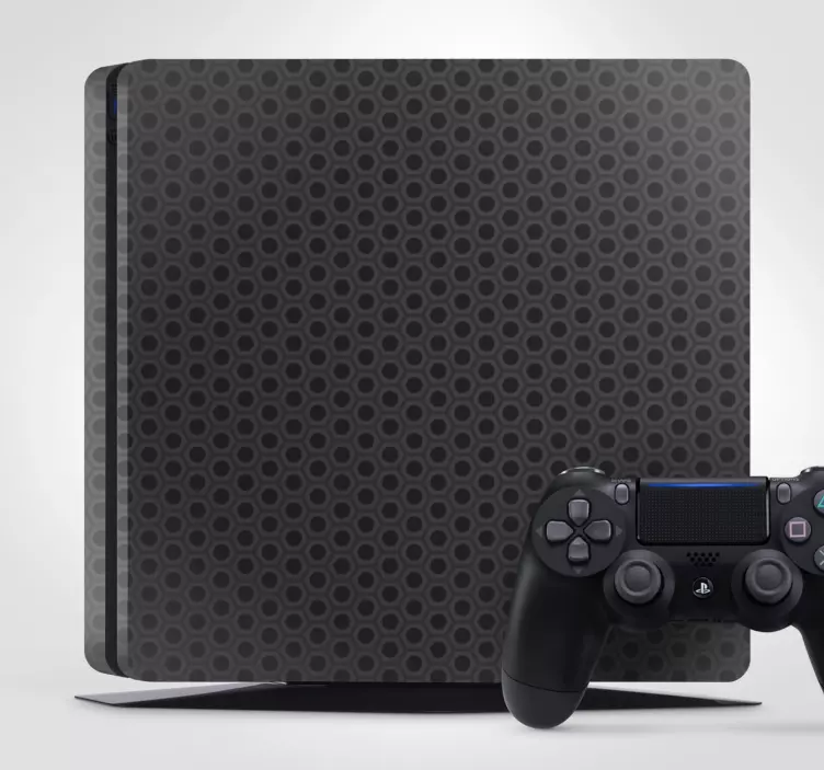 Skin PS4 patrón geométrico negro - TenVinilo