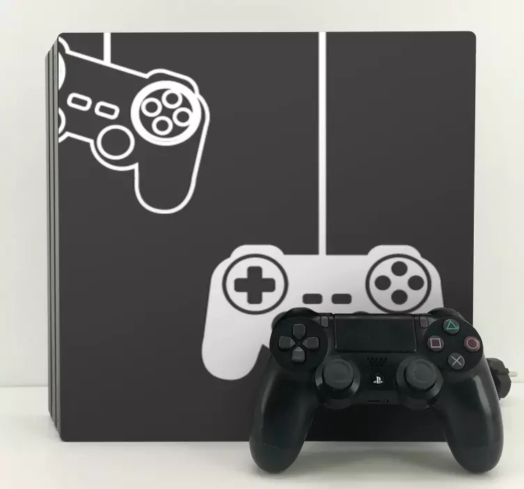 Skin PS4 motivo de controladores de juego - TenVinilo