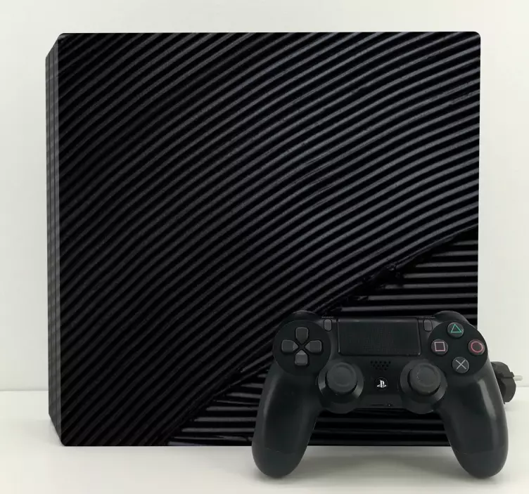 Skin PS4 textura negra elegante - TenVinilo