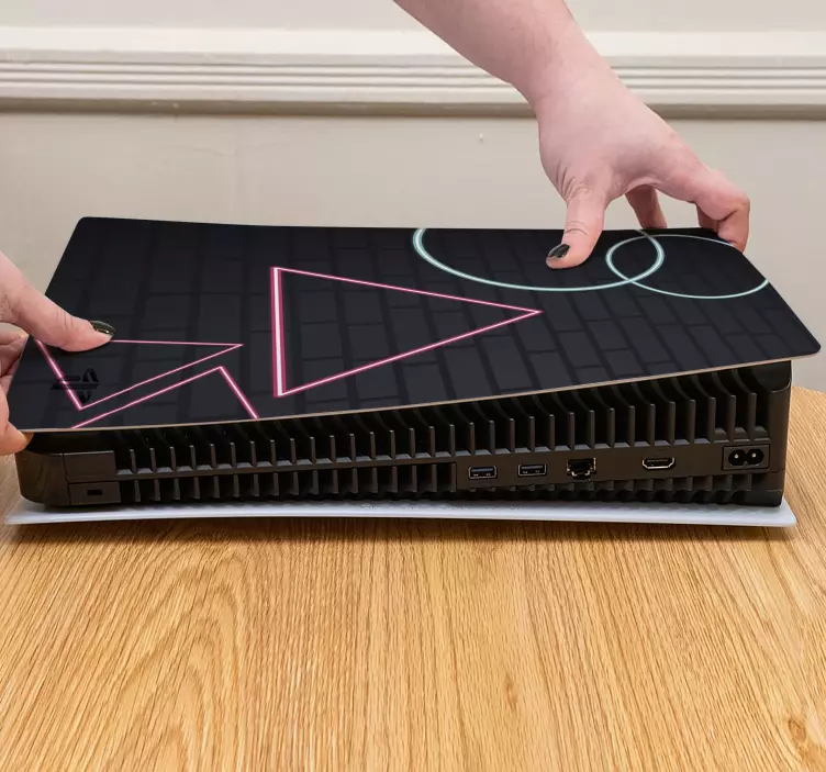 Skin ps5 formas geométricas en la superficie - TenVinilo