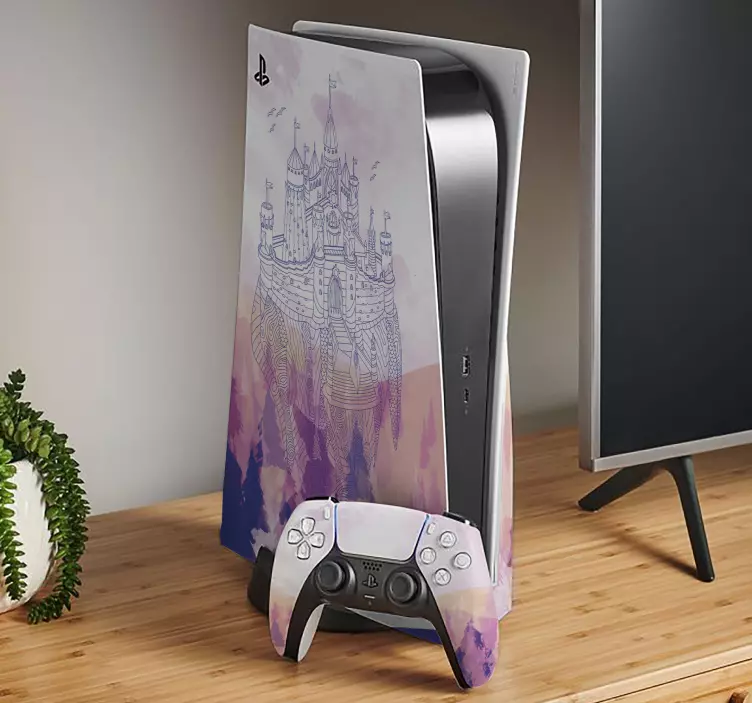 Skin ps5 tema fantasía de castillo - TenVinilo
