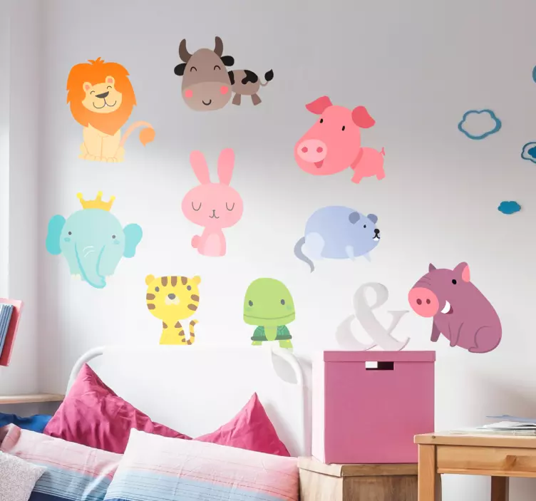Sticker animales infantiles - TenVinilo