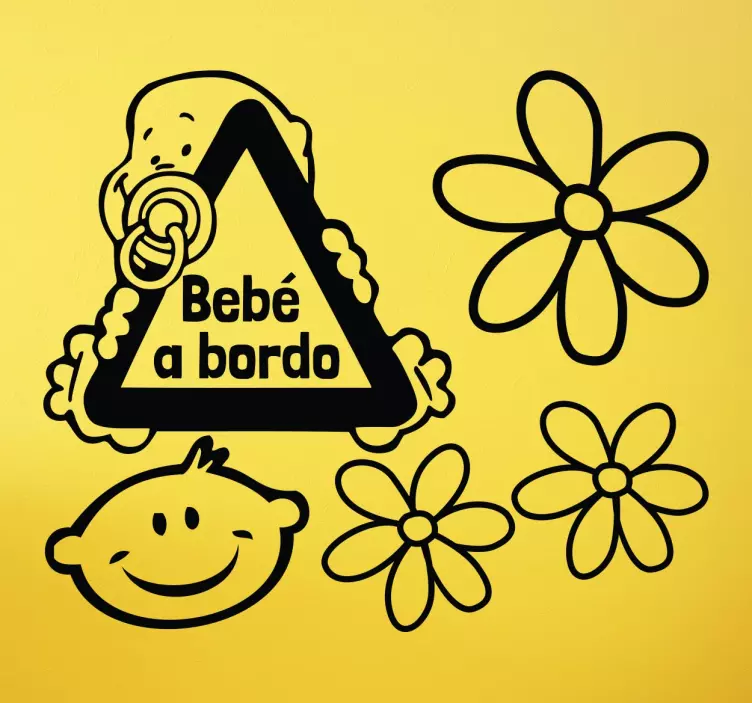 Sticker bebe a bordo - TenVinilo