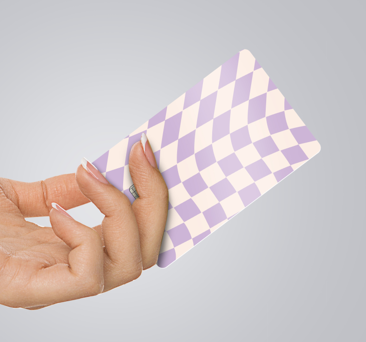 Sticker para tarjeta cuadrados de colores pastel - TenVinilo