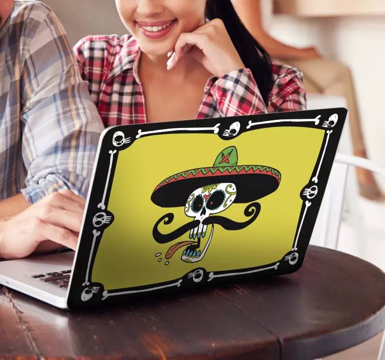 Vinil calavera mariachi - TenVinilo