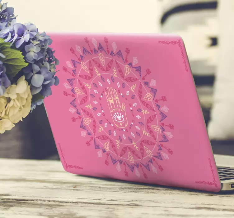 Vinilo abstracto mano de Fátima - TenVinilo