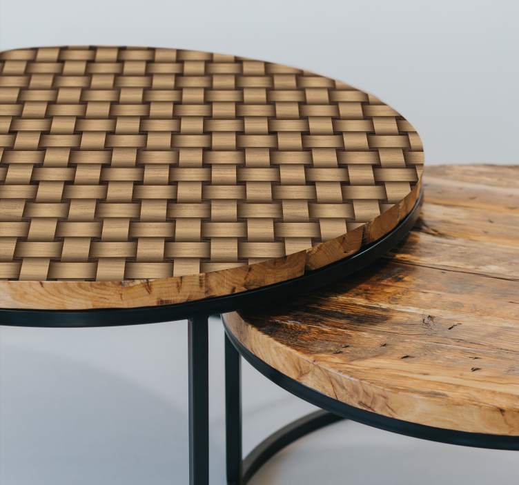 Vinilo para mueble madera entrelaza - TenVinilo