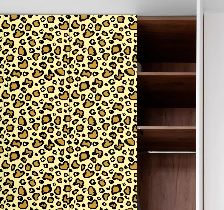 Vinilo para mueble estampado de piel de leopardo - TenVinilo