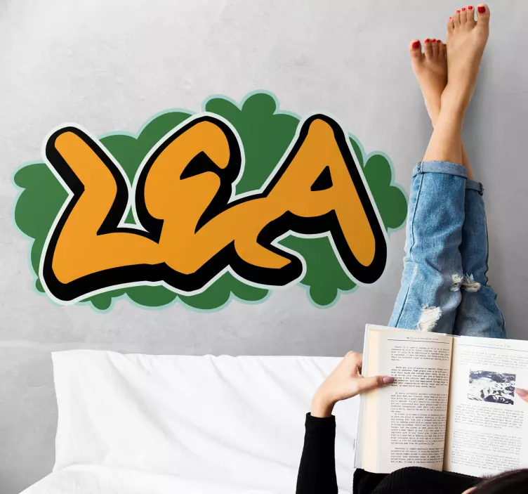 Vinilo arte de nombre personalizable - TenVinilo