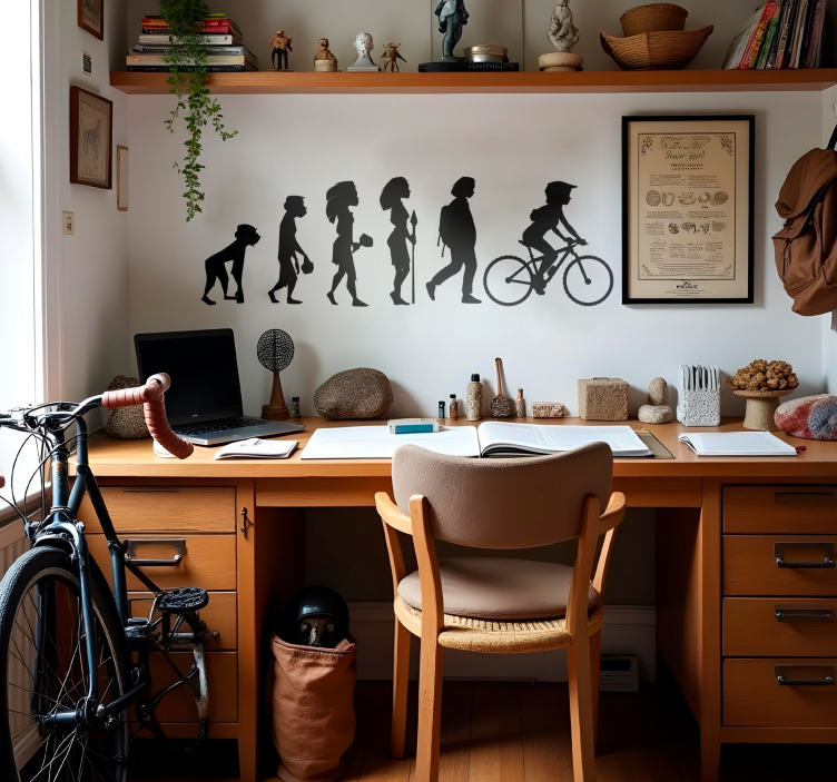 Vinilo ciclismo evolución de las mujeres - TenVinilo