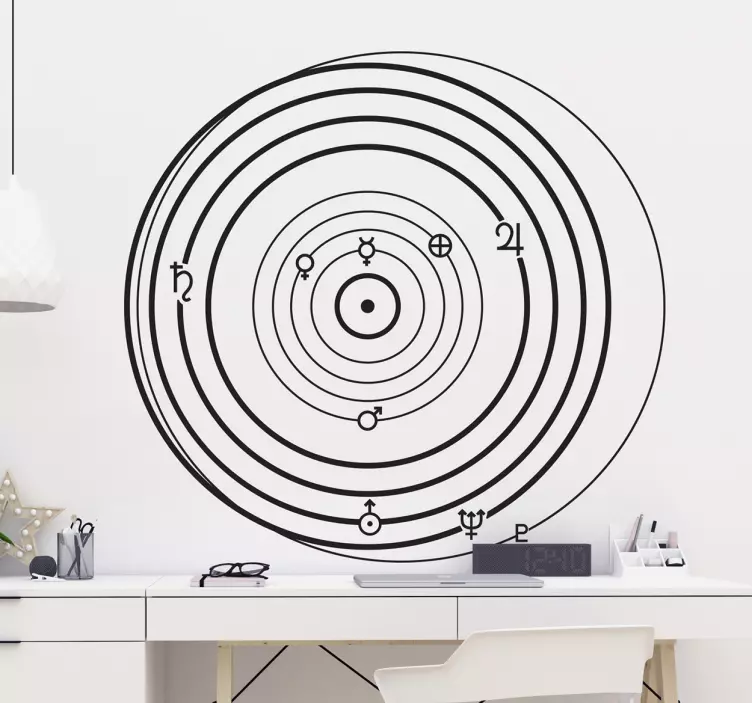 Vinilo ciencias diagrama orbital - TenVinilo