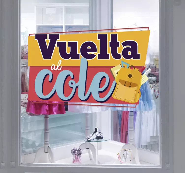Vinilo colegios vuelta a clase - TenVinilo