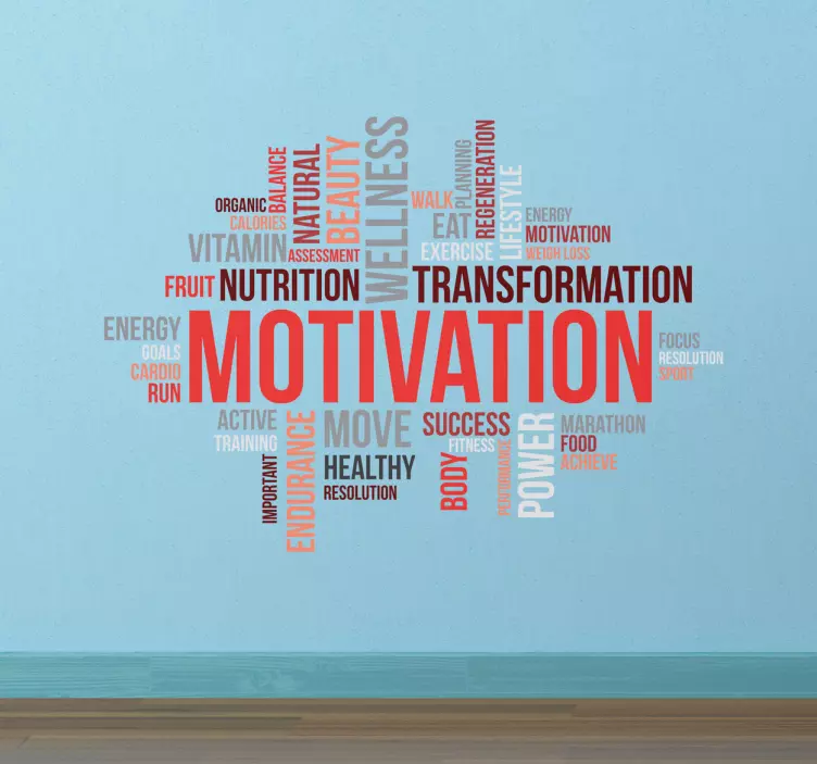 Vinilo conceptos motivación gimnasio - TenVinilo