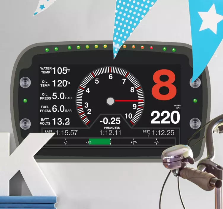 Vinilo cuadro mandos coches rally - TenVinilo