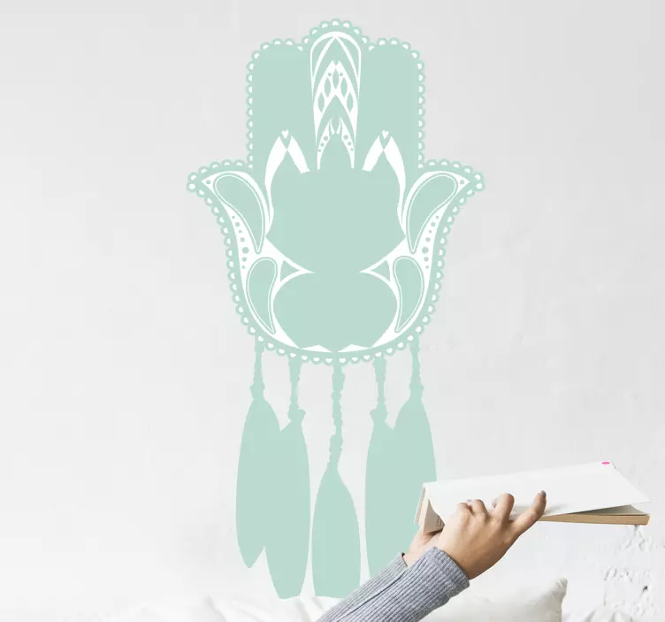 Vinilo atrapasueños de mano de Fátima - TenVinilo