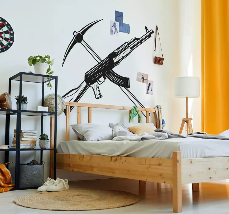 Vinilo videojuego pico y subfusil - TenVinilo