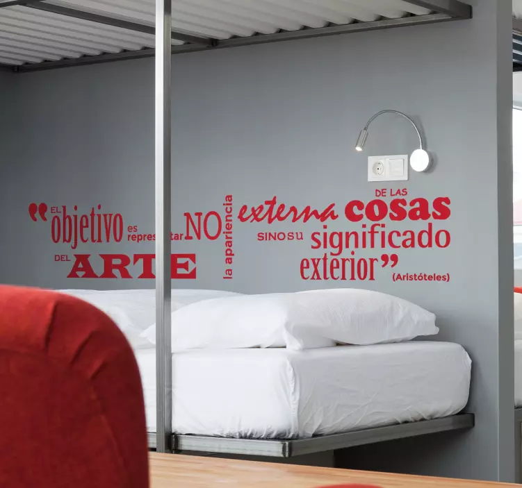 Vinilo decorativo arte Aristóteles - TenVinilo