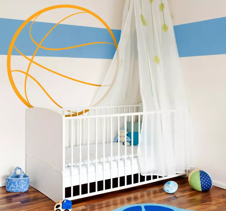 Vinilo decorativo balón de básquet - TenVinilo