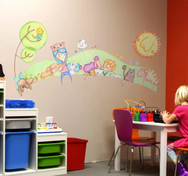 Vinilo decorativo Bonita del Norte mascotas - TenVinilo