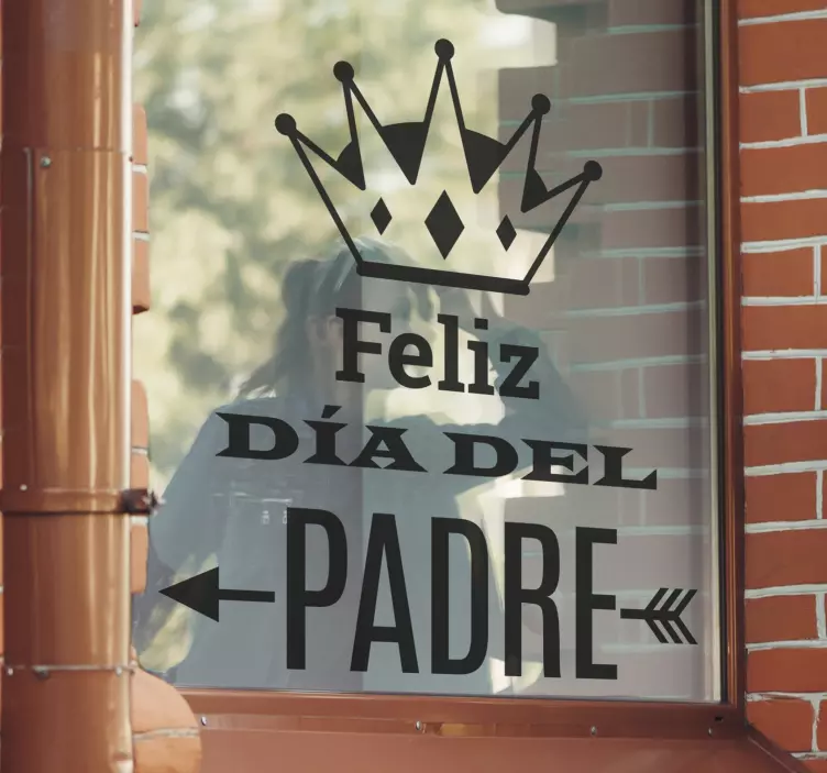 Vinilo decorativo cartel día del padre - TenVinilo