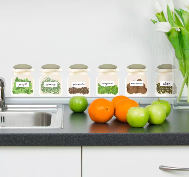 Vinilo plantas aromáticas - TenVinilo