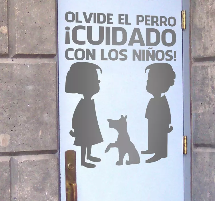 Vinilo decorativo cuidado niños - TenVinilo