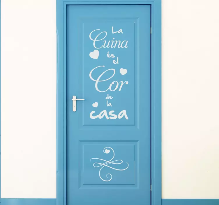 Vinilo decorativo cuina casa vertical - TenVinilo