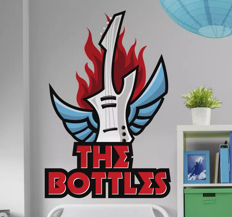 Vinilo decorativo de música grupo de rock - TenVinilo